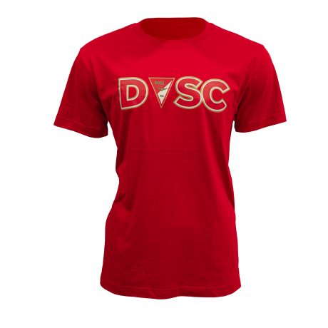 DVSC feliratos póló (Férfi - piros)