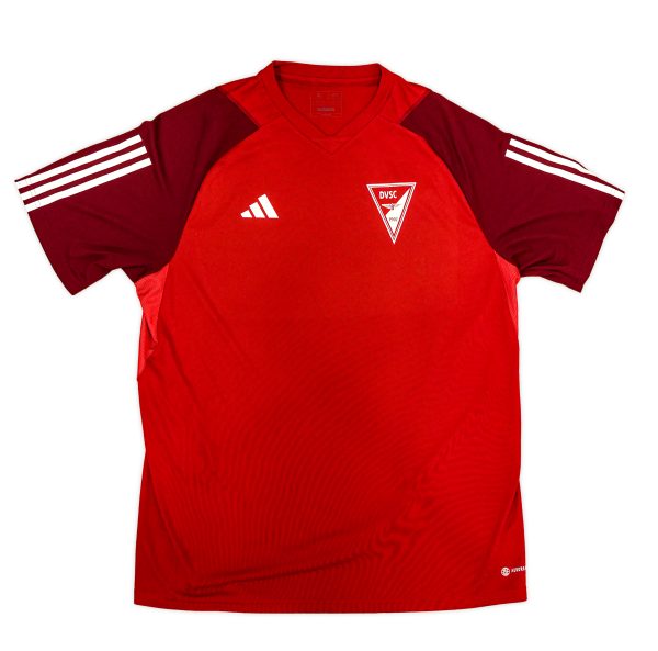 DVSC Adidas edzőpóló (Férfi - piros 23/24)